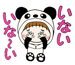 Hawaiian Girl ocyame costume Hen 1 sticker #9736716