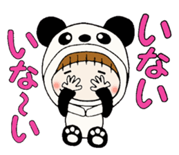 Hawaiian Girl ocyame costume Hen 1 sticker #9736716