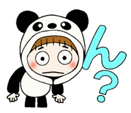 Hawaiian Girl ocyame costume Hen 1 sticker #9736728