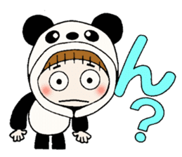 Hawaiian Girl ocyame costume Hen 1 sticker #9736728