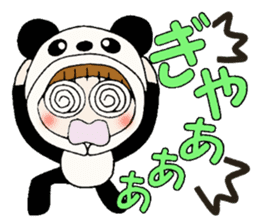 Hawaiian Girl ocyame costume Hen 1 sticker #9736734