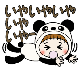 Hawaiian Girl ocyame costume Hen 1 sticker #9736735