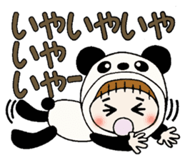 Hawaiian Girl ocyame costume Hen 1 sticker #9736735