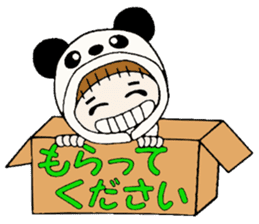 Hawaiian Girl ocyame costume Hen 1 sticker #9736736