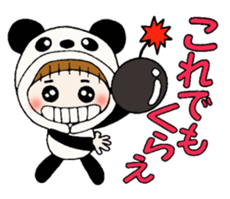 Hawaiian Girl ocyame costume Hen 1 sticker #9736737