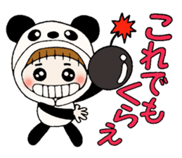 Hawaiian Girl ocyame costume Hen 1 sticker #9736737