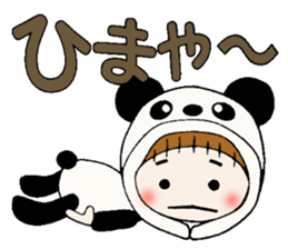 Hawaiian Girl ocyame costume Hen 1 sticker #9736748