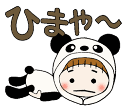 Hawaiian Girl ocyame costume Hen 1 sticker #9736748