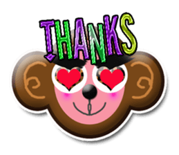 XOXO Monkeys 6-1Japan sticker #9737167
