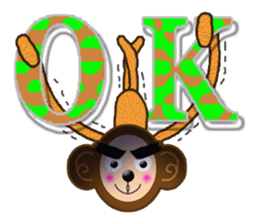 XOXO Monkeys 6-1Japan sticker #9737175