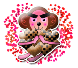 XOXO Monkeys 6-1Japan sticker #9737181