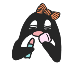 Pinky Beak Penguin Lady sticker #9737694