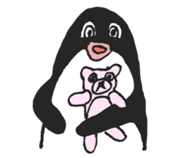 Pinky Beak Penguin Lady sticker #9737695