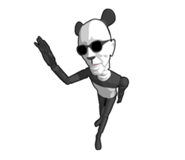 Bad panda doll sticker #9738273