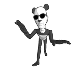 Bad panda doll sticker #9738281