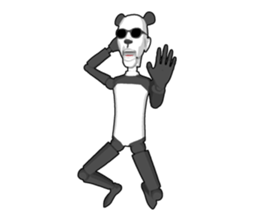 Bad panda doll sticker #9738283