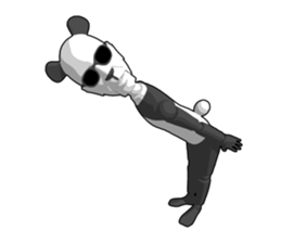 Bad panda doll sticker #9738287