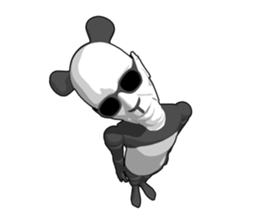 Bad panda doll sticker #9738289