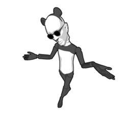 Bad panda doll sticker #9738292