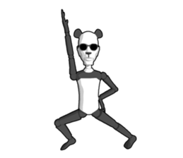 Bad panda doll sticker #9738293