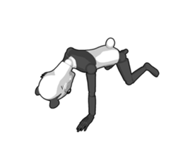 Bad panda doll sticker #9738294