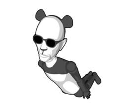 Bad panda doll sticker #9738299