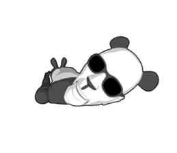 Bad panda doll sticker #9738300