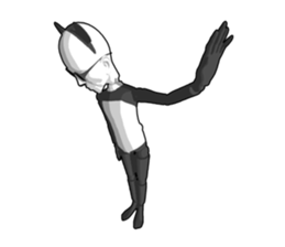 Bad panda doll sticker #9738304