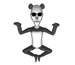 Bad panda doll sticker #9738307