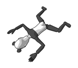 Bad panda doll sticker #9738310