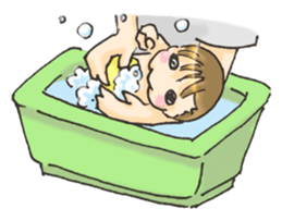 Baby and elder sister sticker #9738566