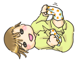 Baby and elder sister sticker #9738568