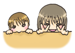 Baby and elder sister sticker #9738572