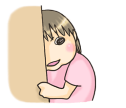 Baby and elder sister sticker #9738576