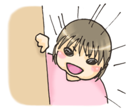 Baby and elder sister sticker #9738577