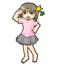 Baby and elder sister sticker #9738587