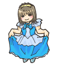 Baby and elder sister sticker #9738590