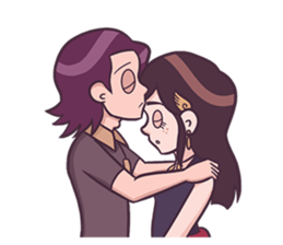 Young & Cool Couple sticker #9738594