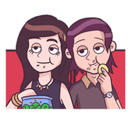 Young & Cool Couple sticker #9738602