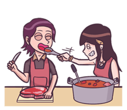 Young & Cool Couple sticker #9738617