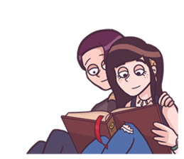 Young & Cool Couple sticker #9738629