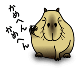 Capybara brothers in Parutom-town 2 sticker #9739034