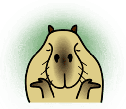 Capybara brothers in Parutom-town 2 sticker #9739052