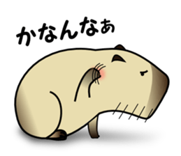 Capybara brothers in Parutom-town 2 sticker #9739053