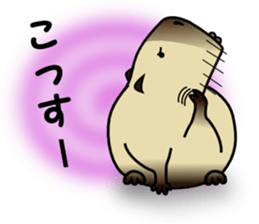 Capybara brothers in Parutom-town 2 sticker #9739061