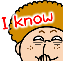 Afro Men sticker #9739357