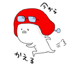 a seal wearing a cap sticker #9740153