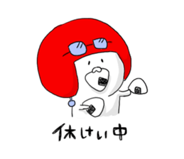 a seal wearing a cap sticker #9740166