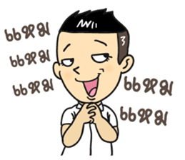 Cute college student sticker #9740323