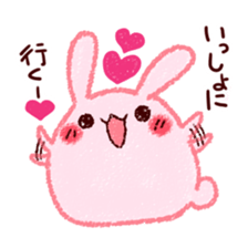 Sticker of love rabbit 3 sticker #9740512